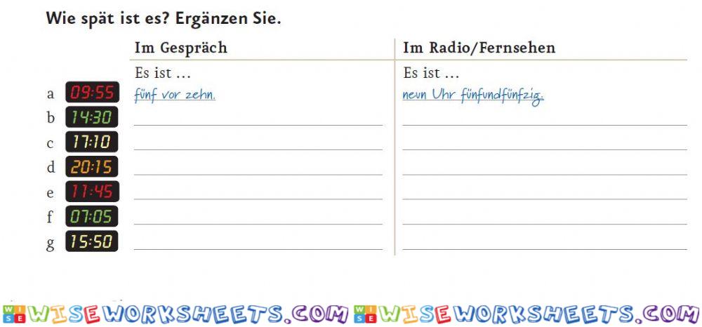Zwischentest A1 - 11