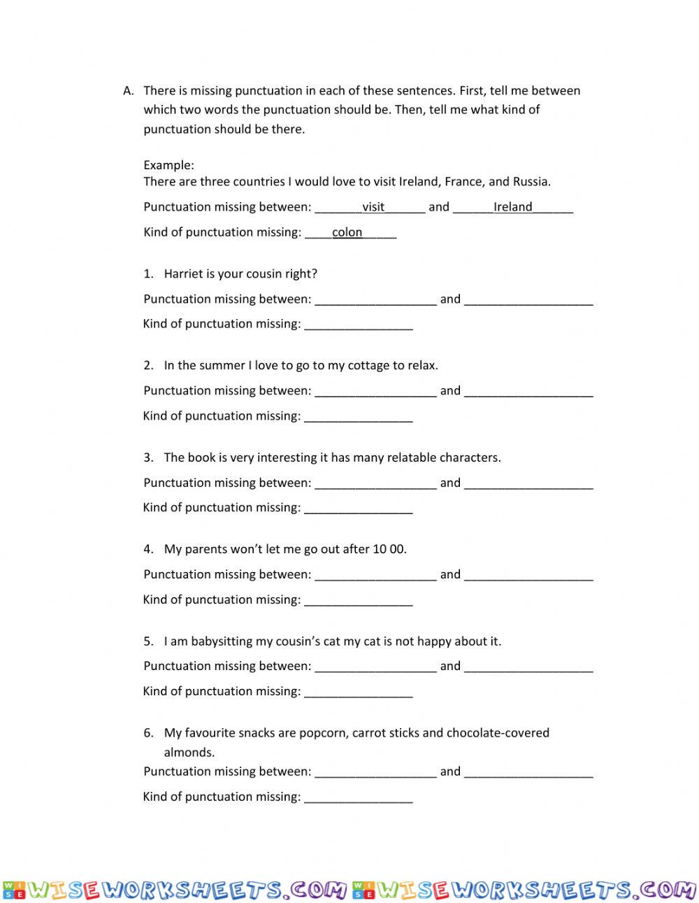 worksheet