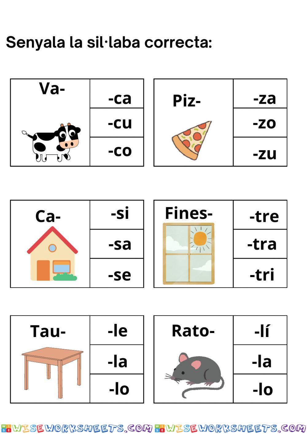 Troba la sil·laba