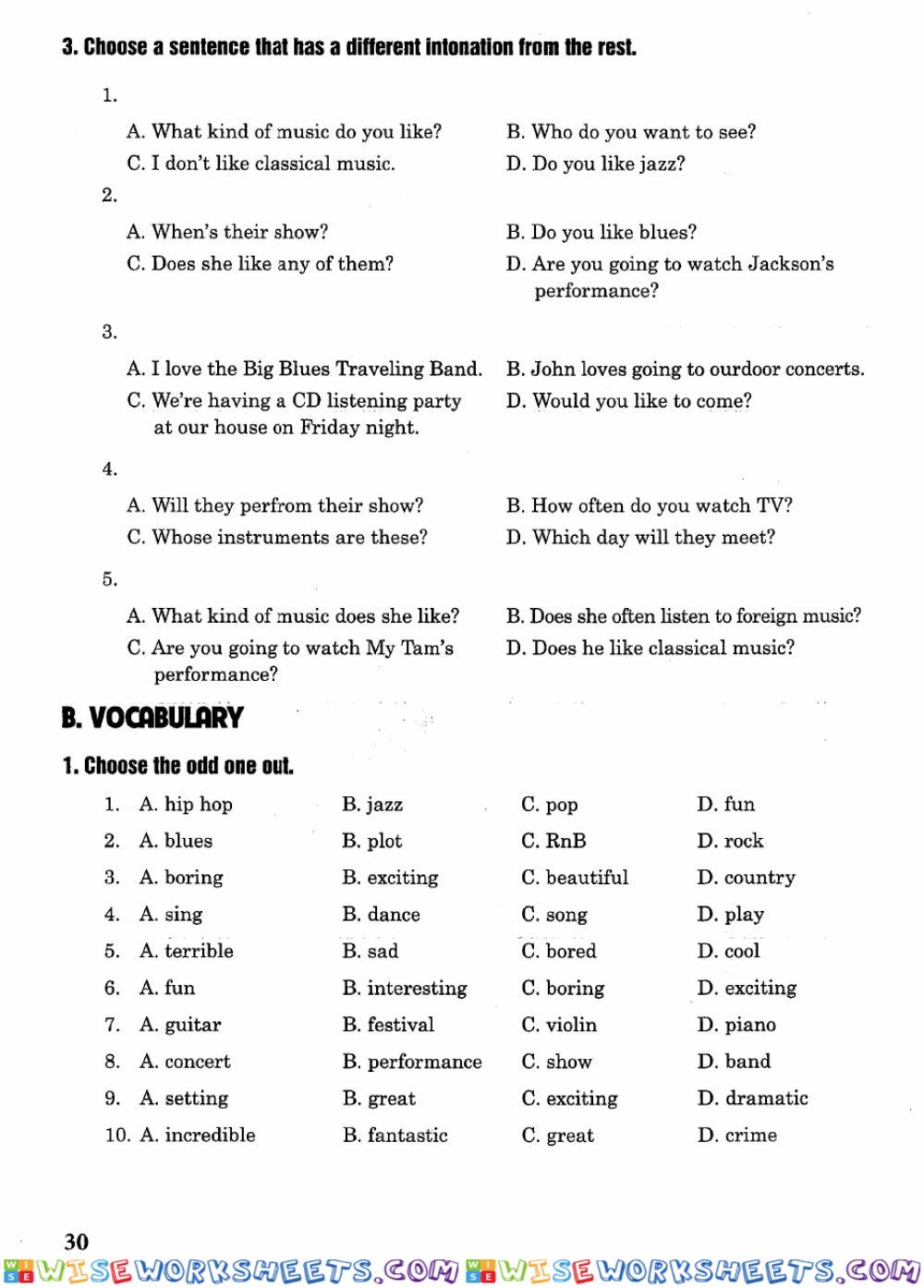 worksheet