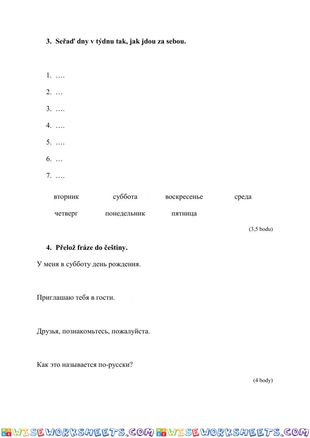 worksheet