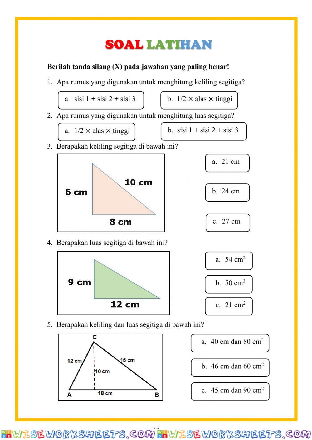 worksheet