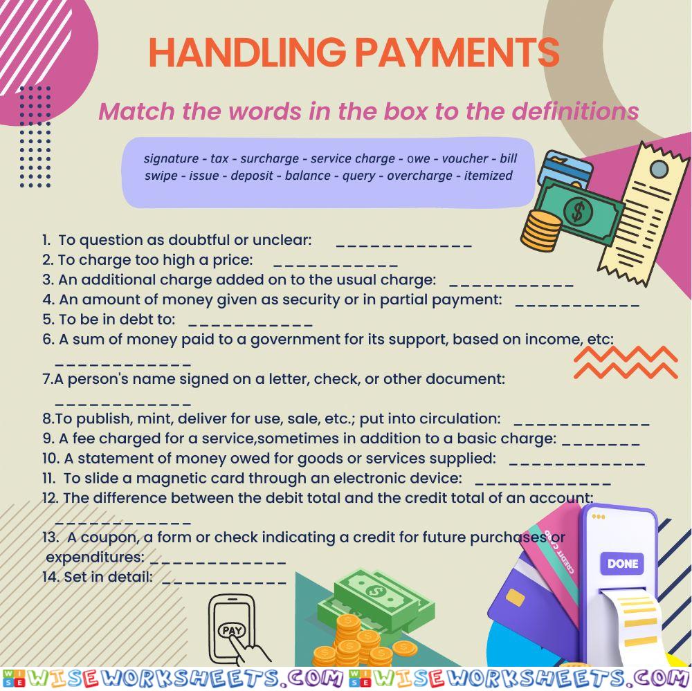 Handling payments