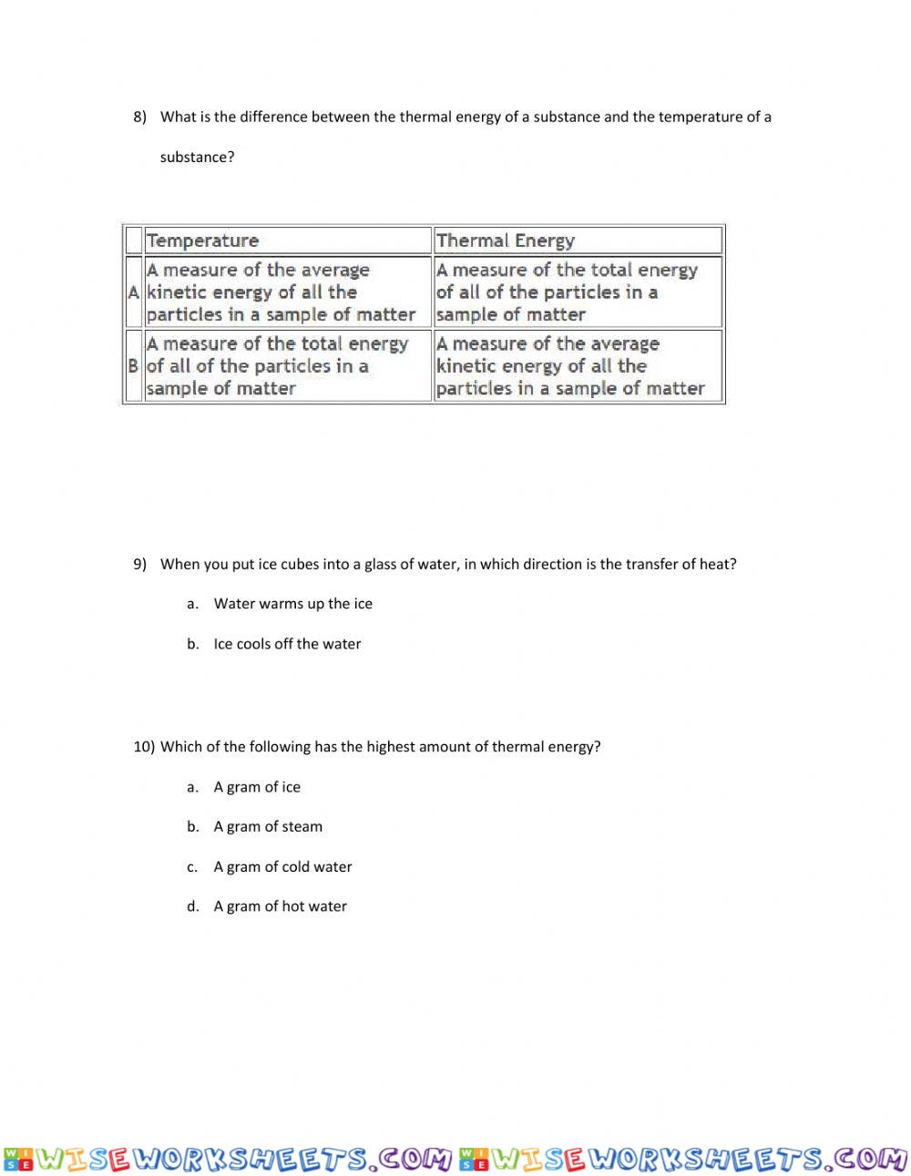 worksheet