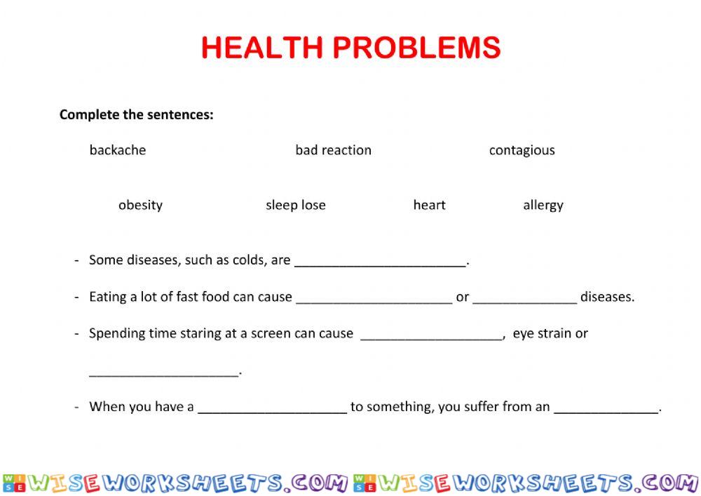 Health problems