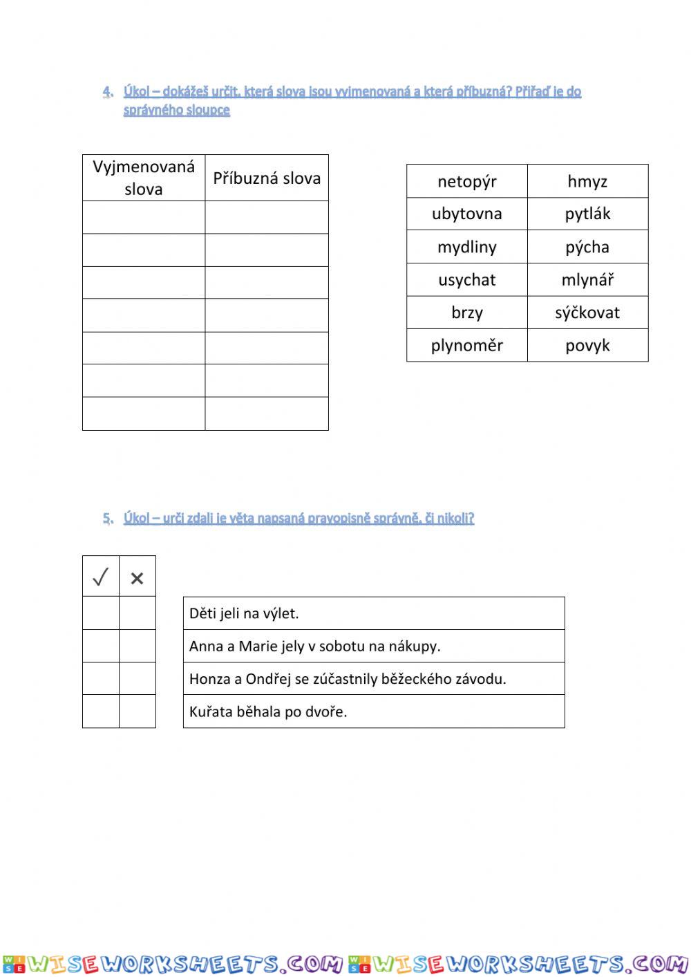 worksheet