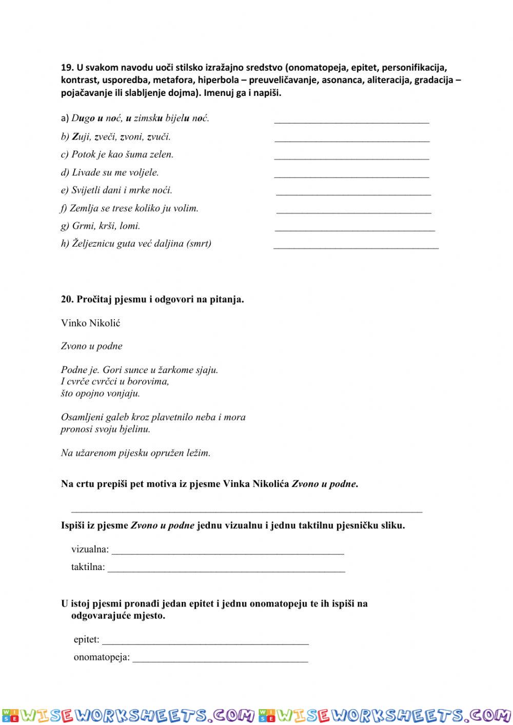 worksheet