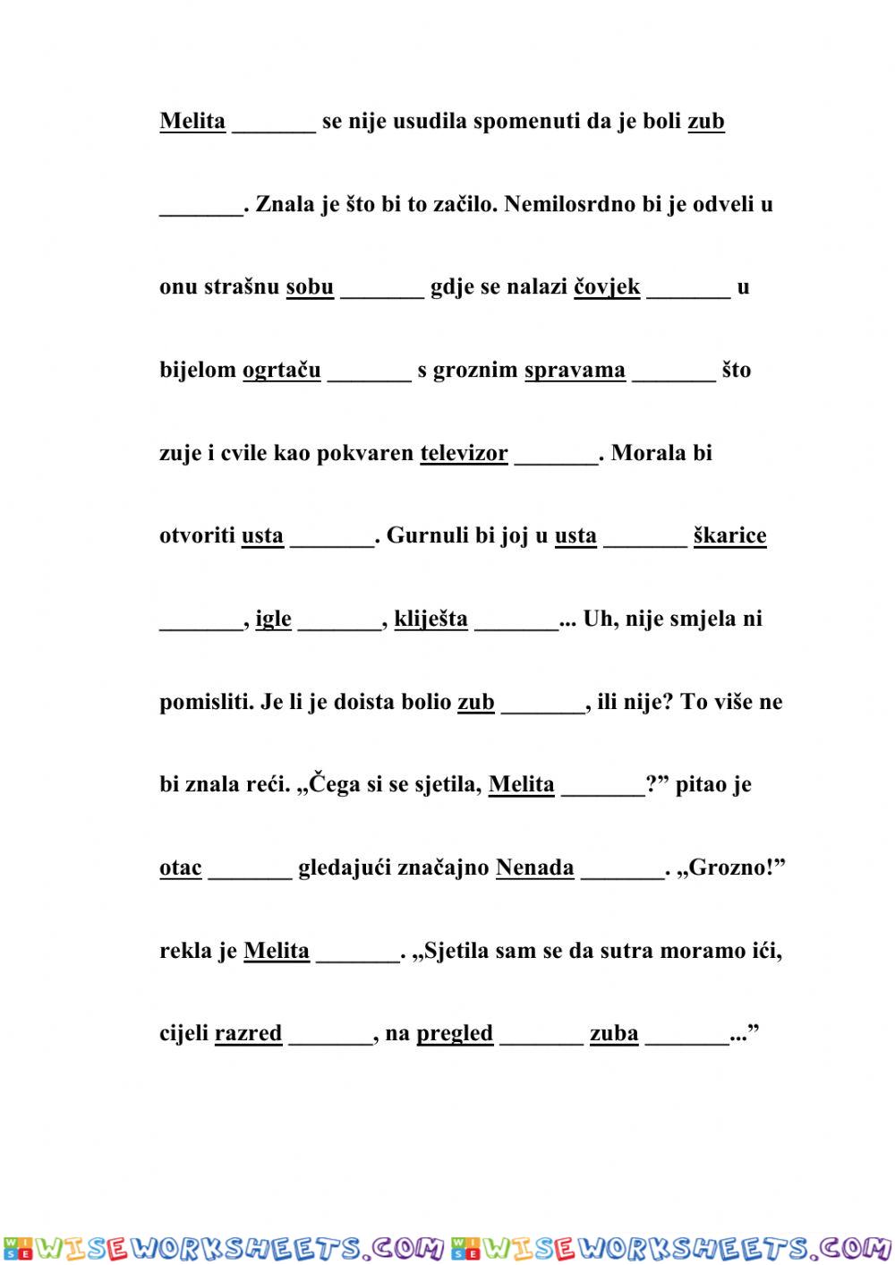 worksheet