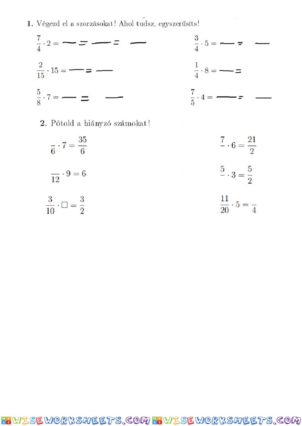 worksheet