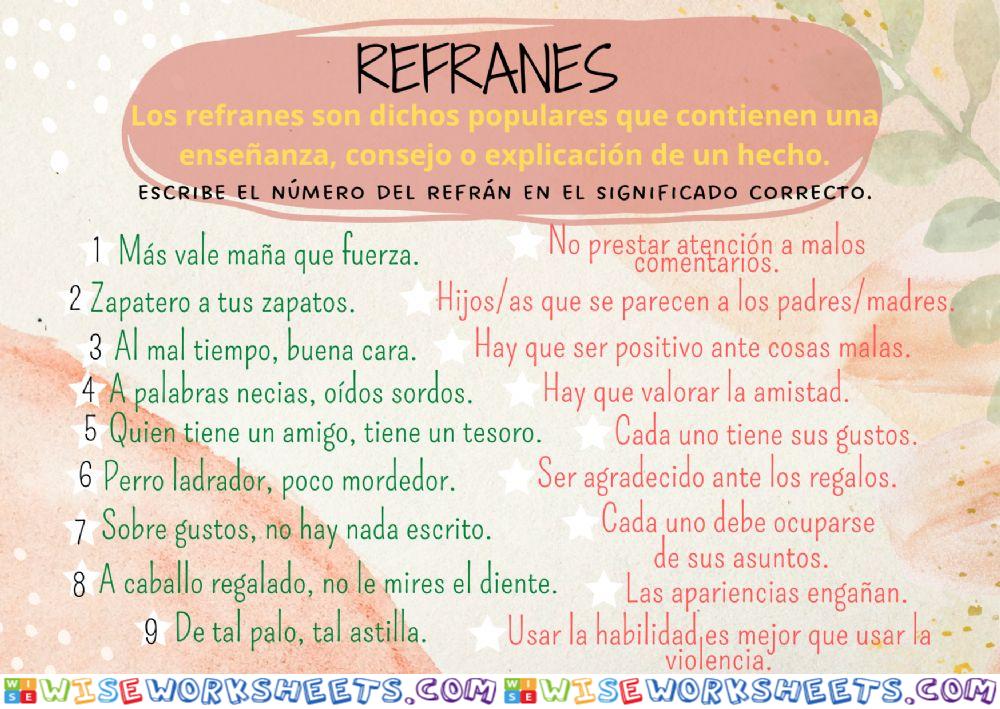 Refranes