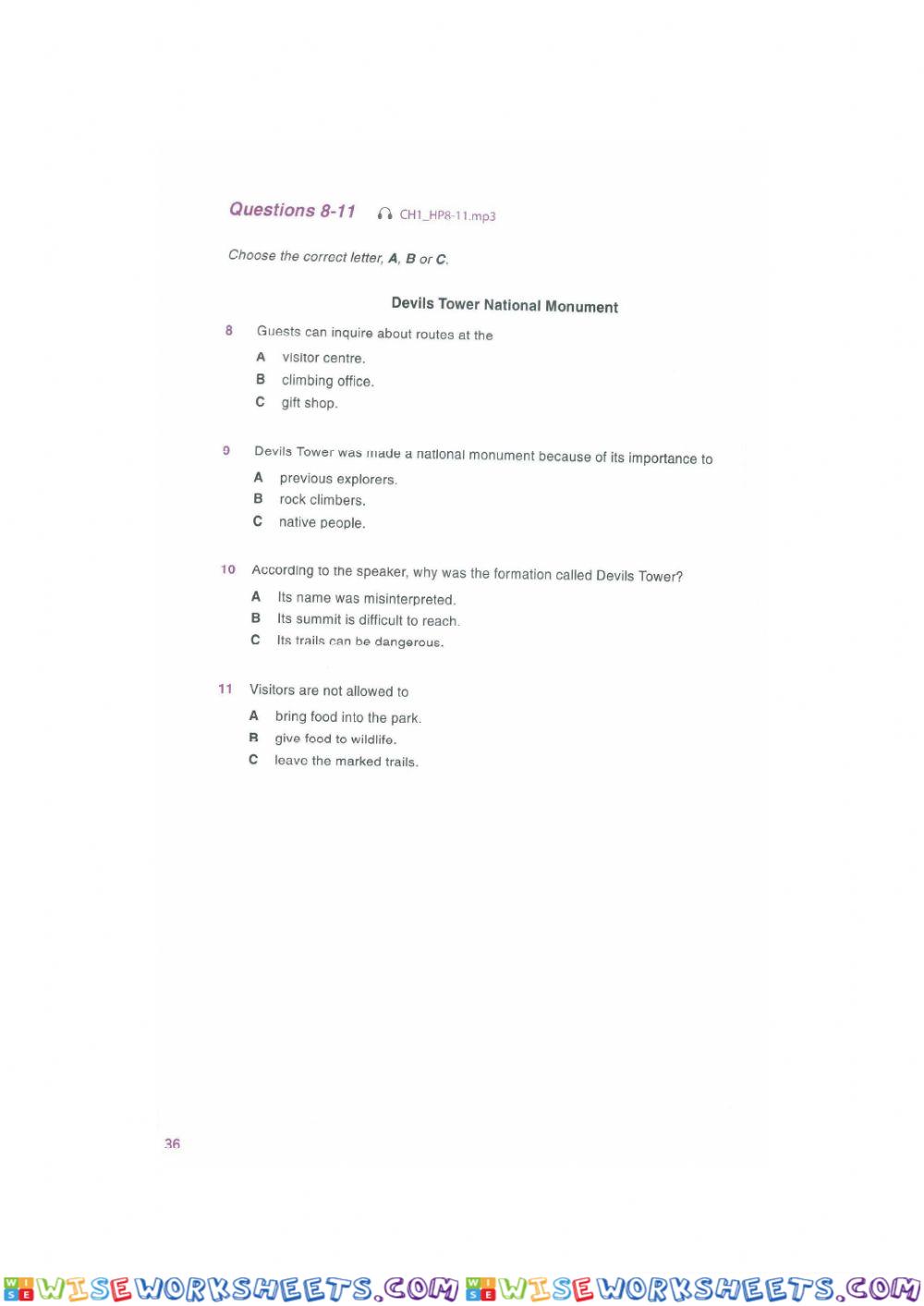 worksheet