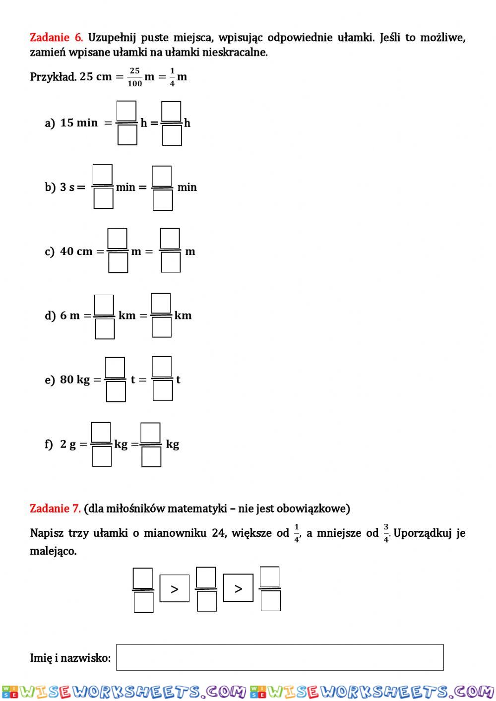 worksheet