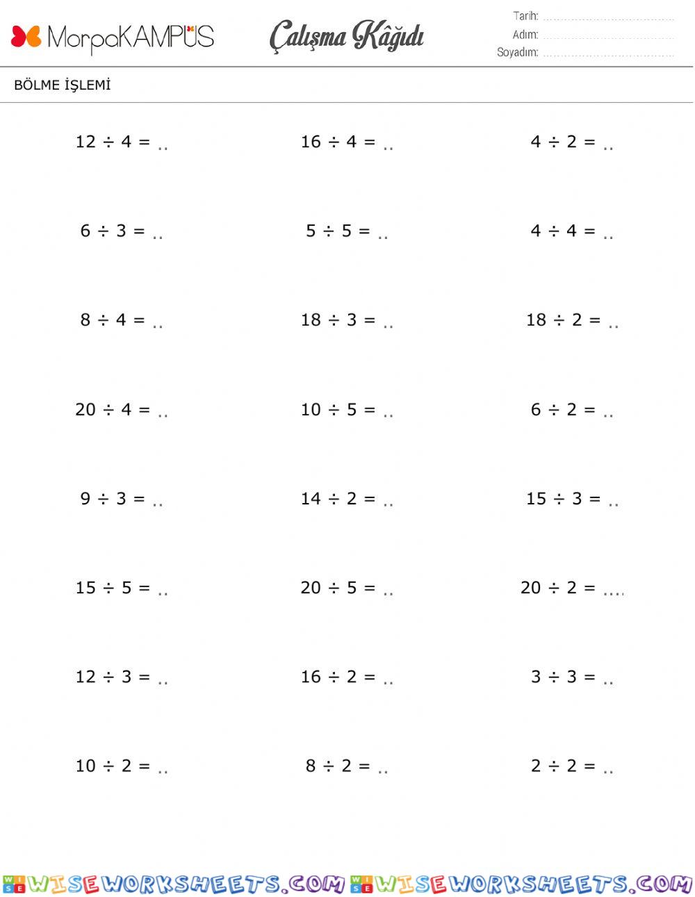 Matematik-Bölme İşlemi -1