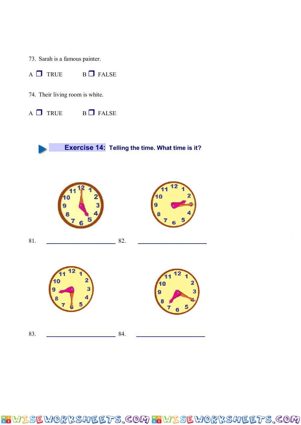 worksheet