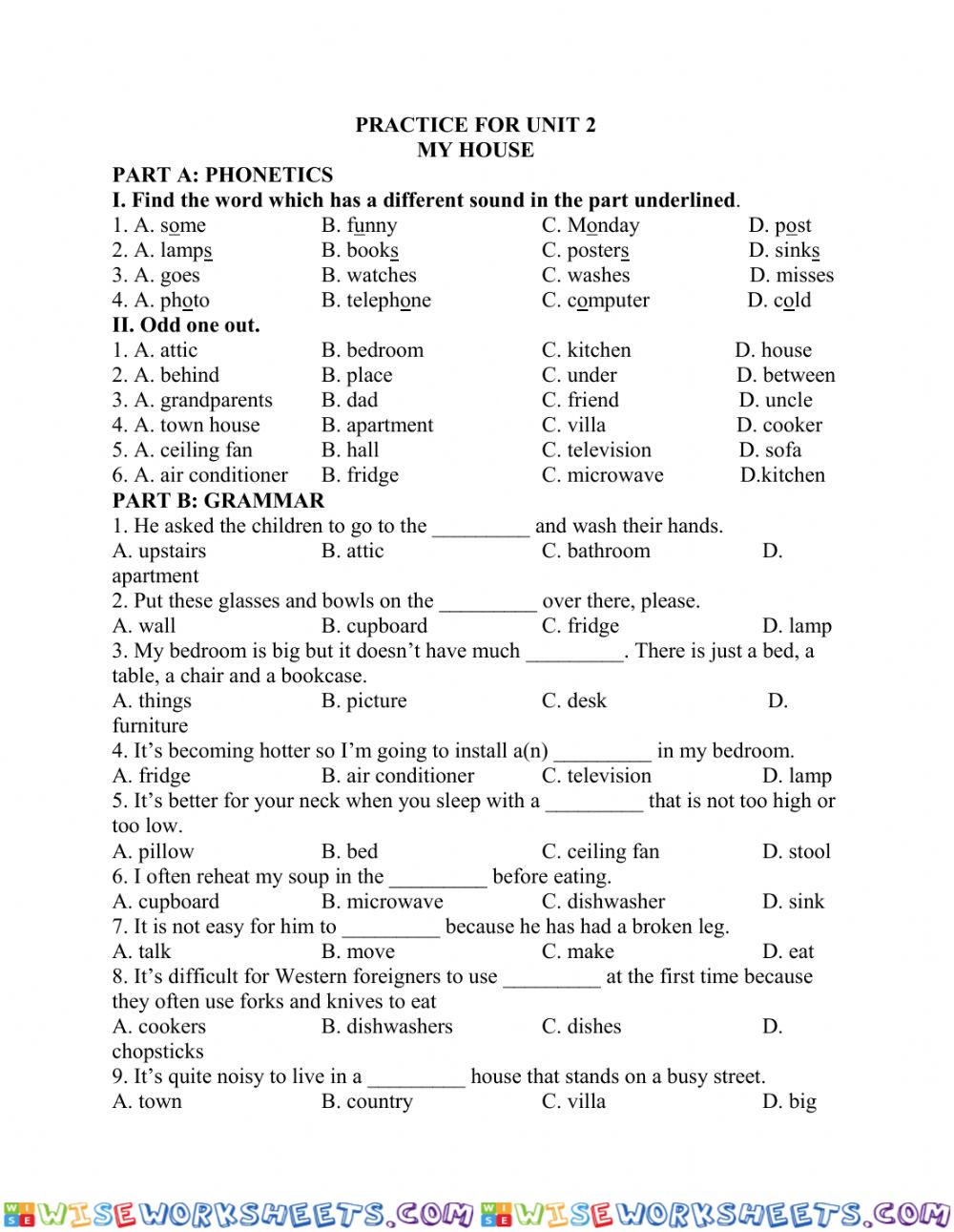 worksheet