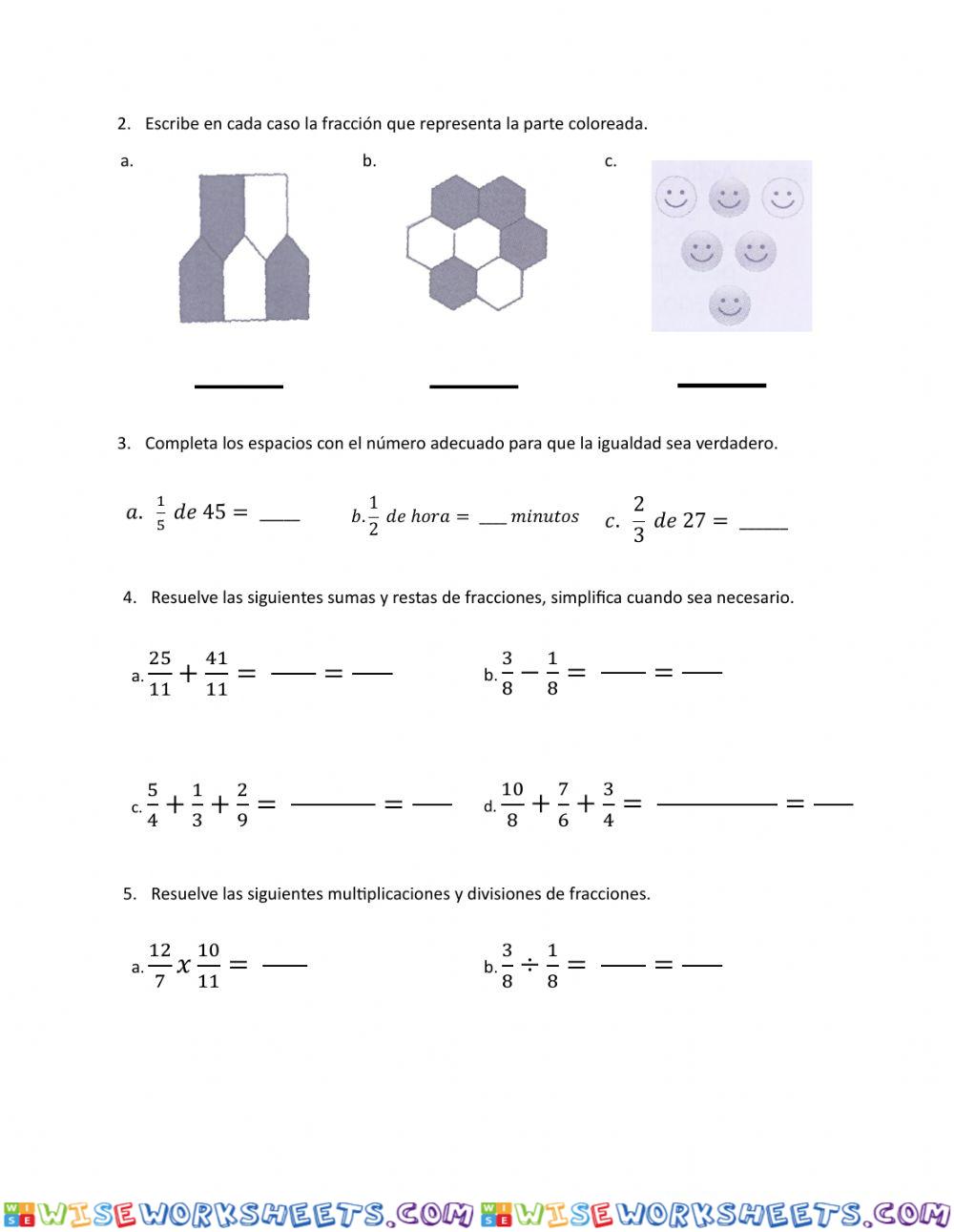 worksheet