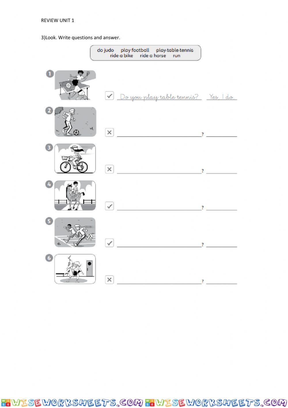 worksheet