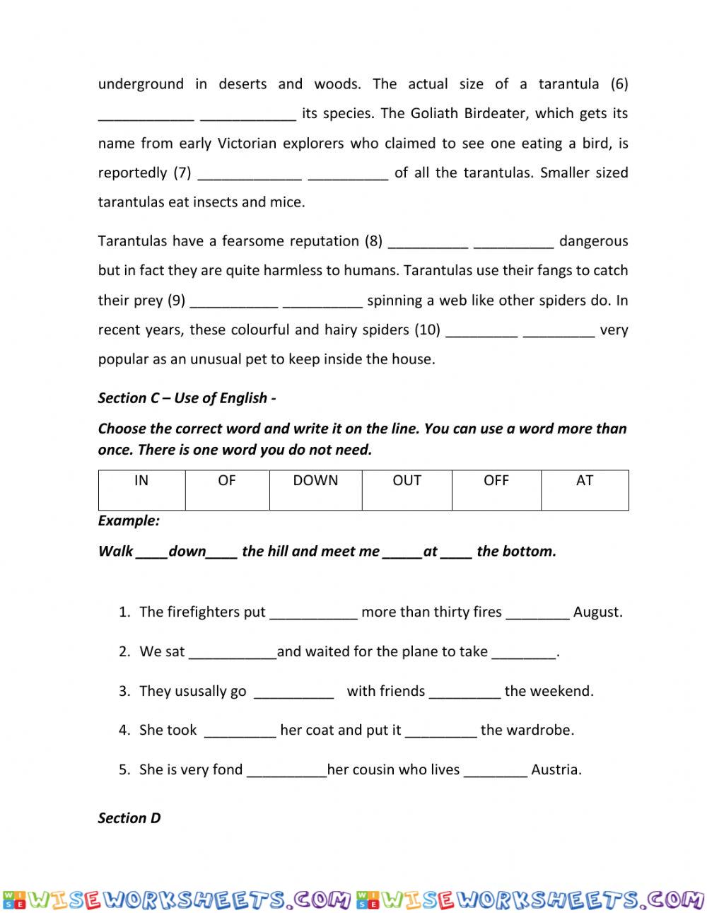 worksheet