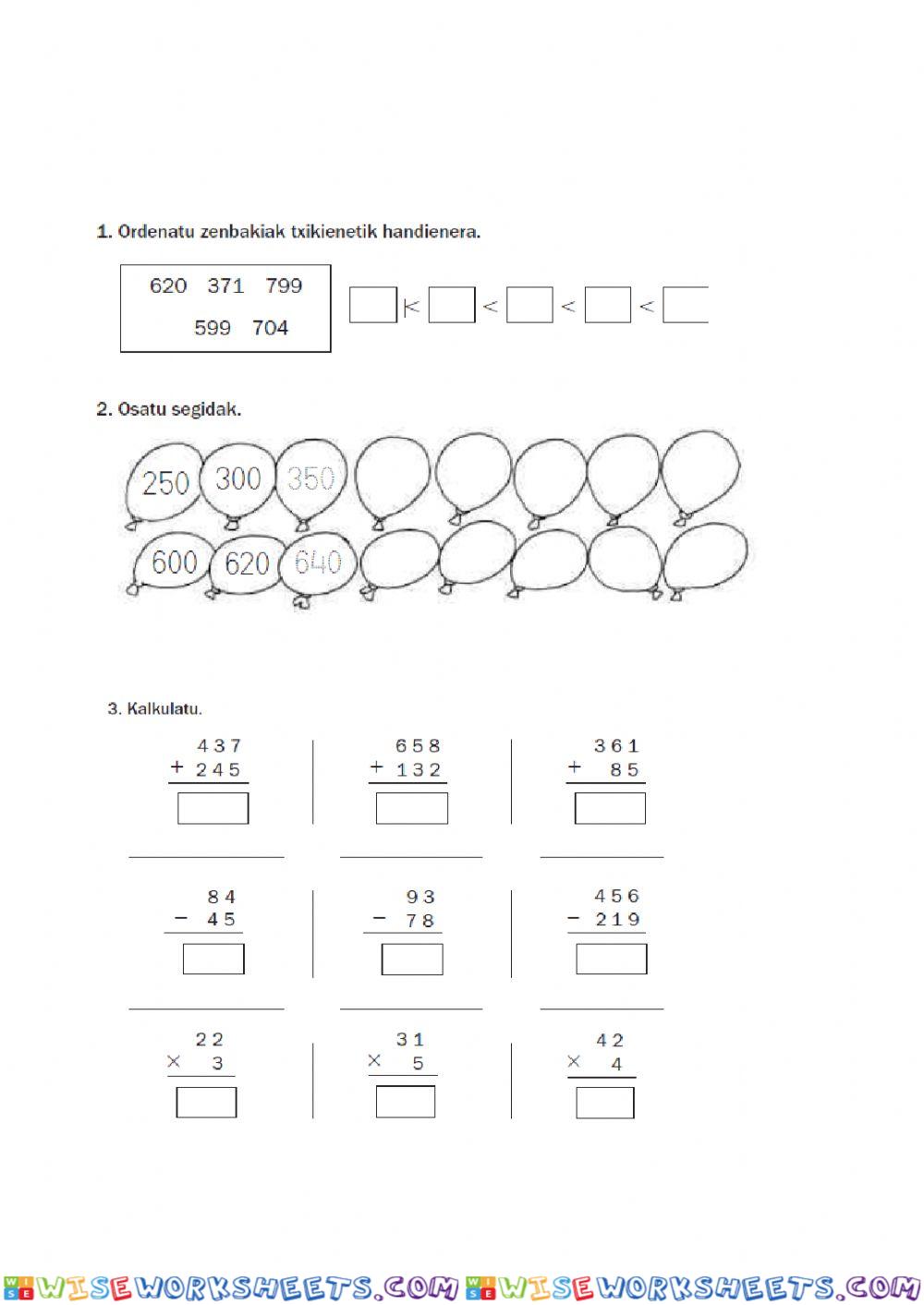 worksheet