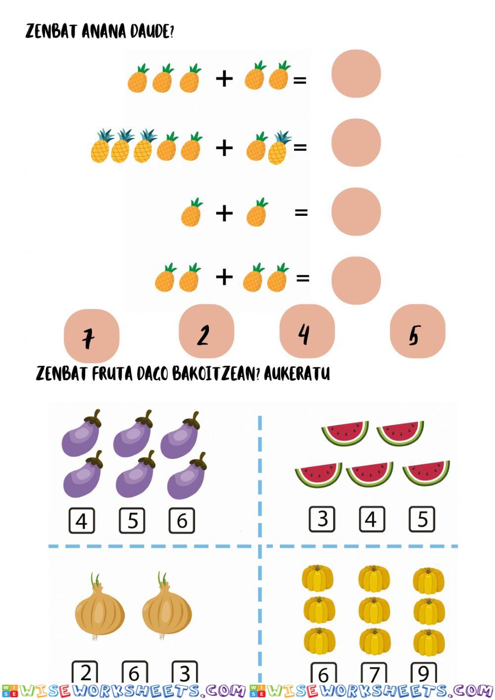 Matematika batuketak eta zenbakiak