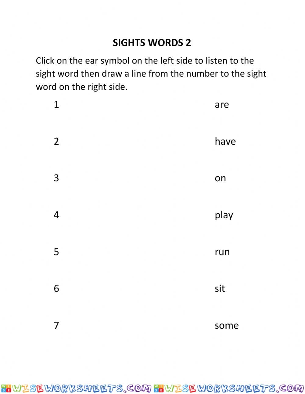 Sight Words 4
