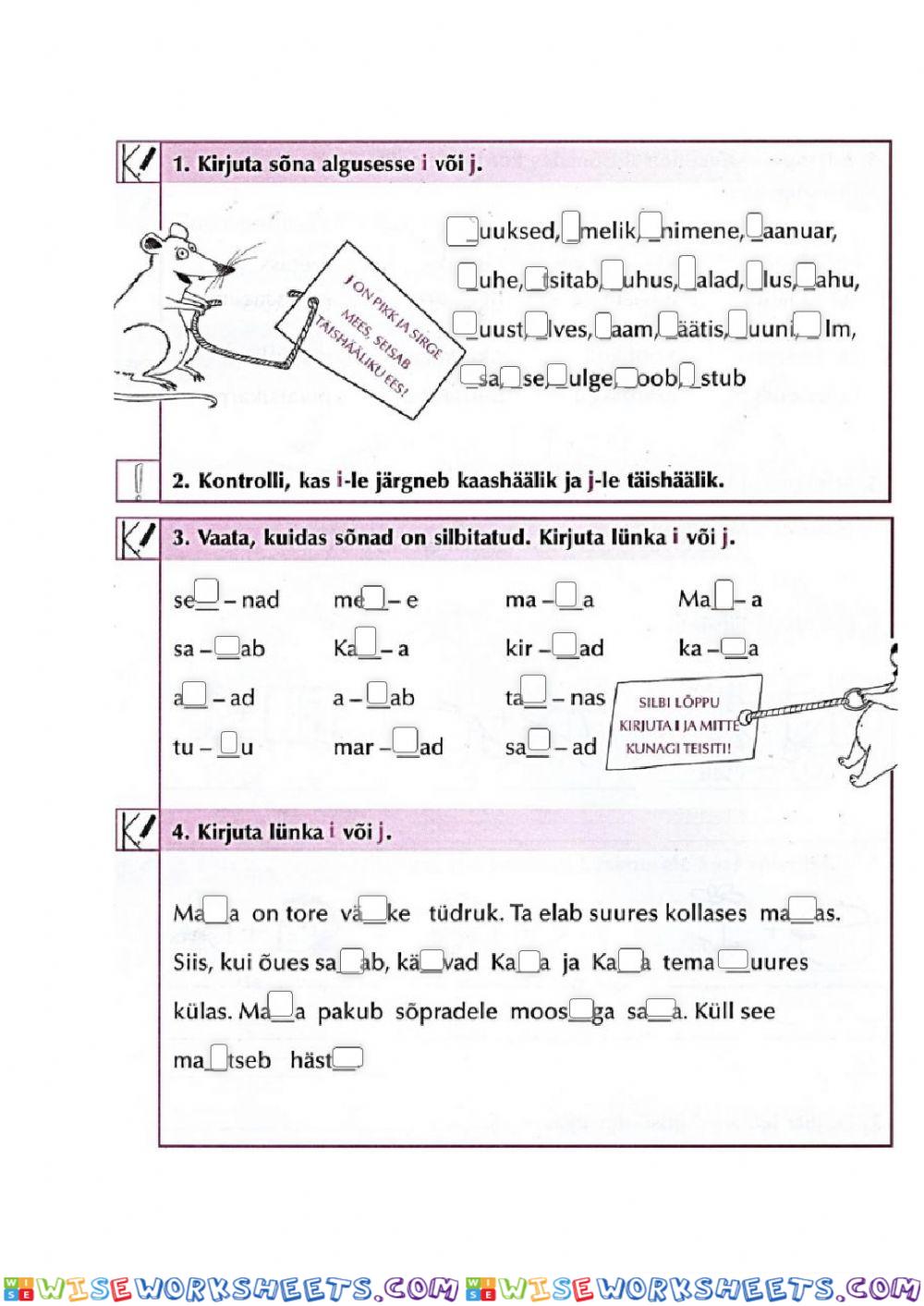 worksheet