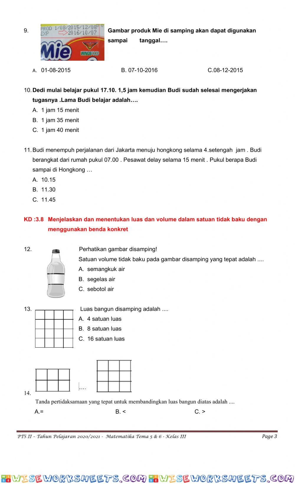 worksheet