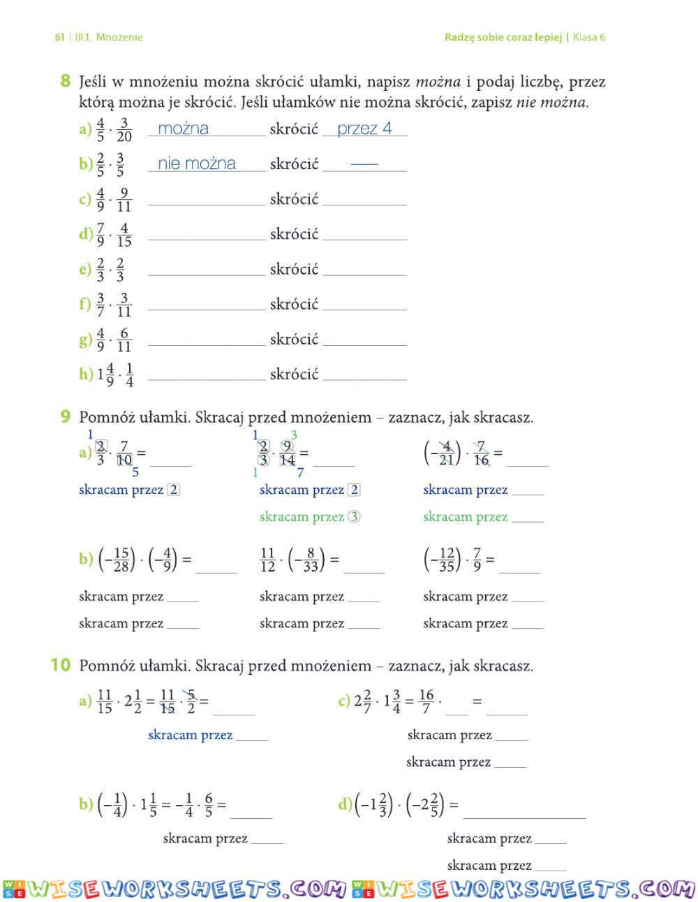 worksheet