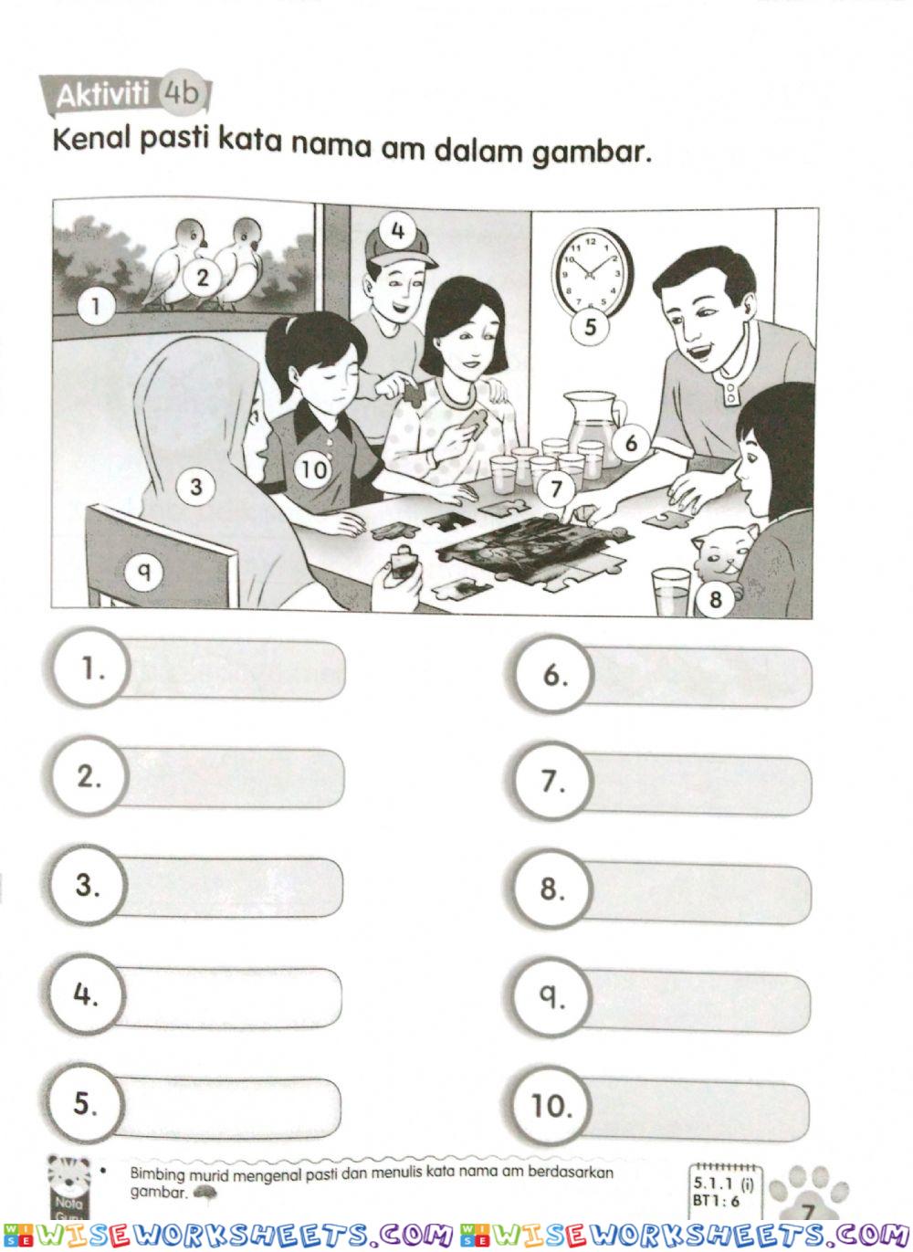 Latihan Buku Aktiviti BM Tahun 2 - ms 7