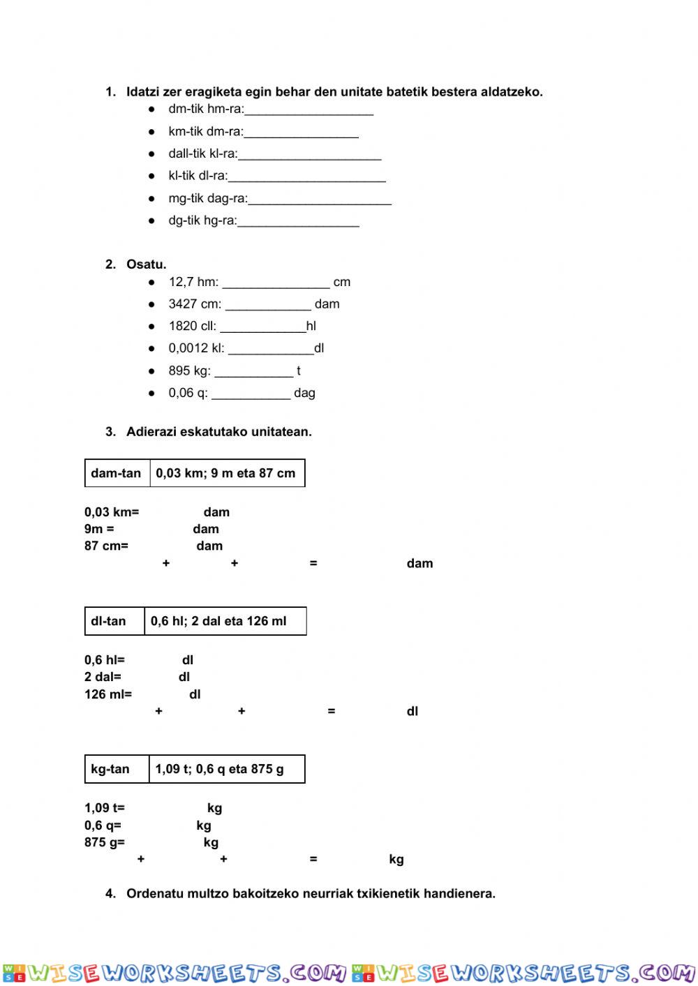 worksheet