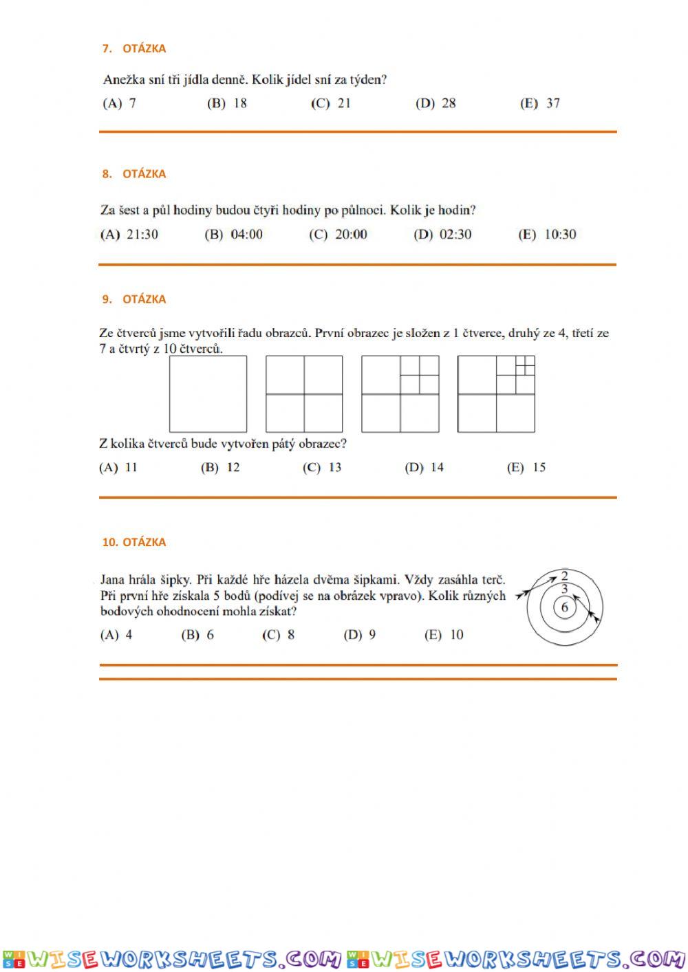 worksheet