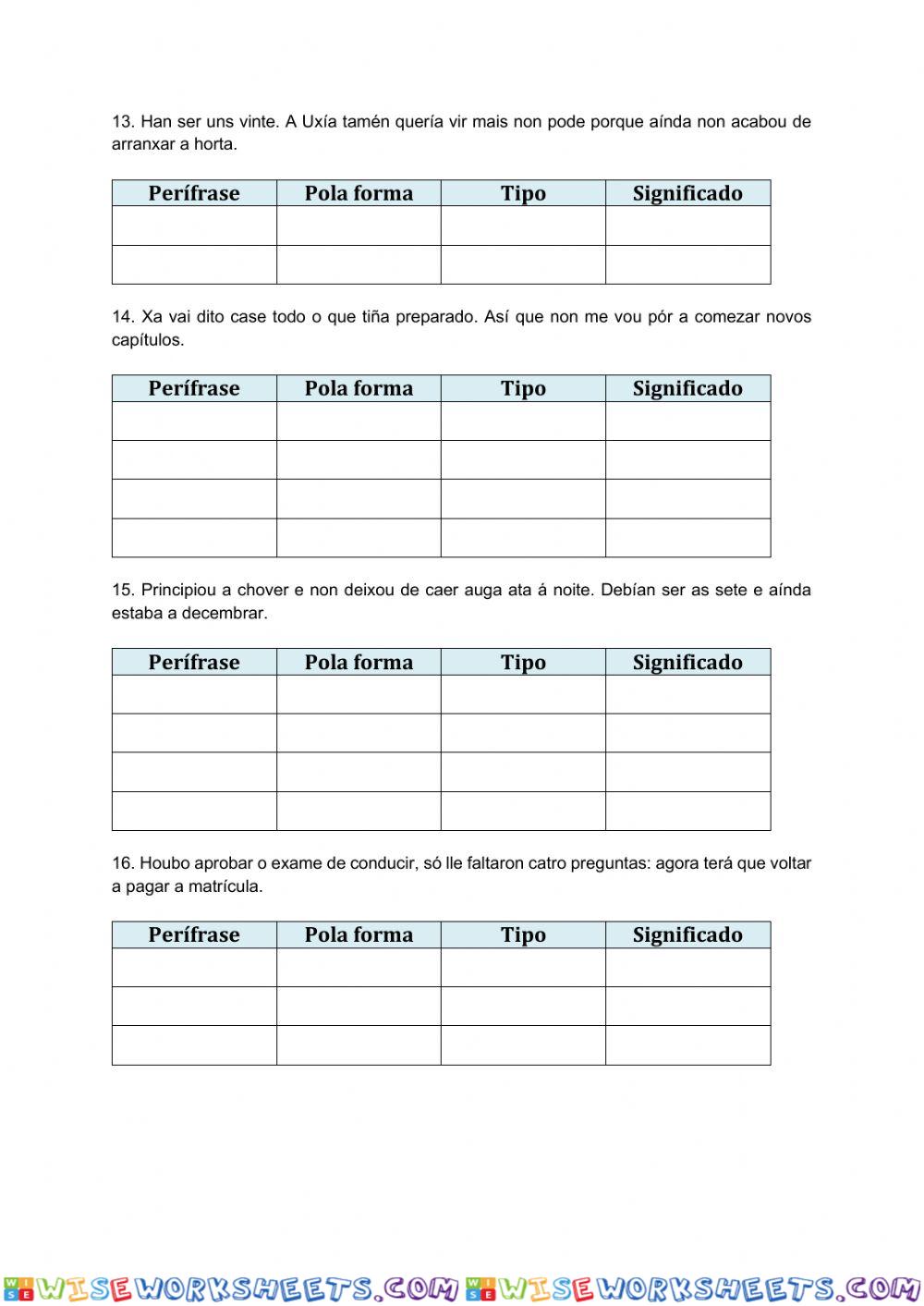 worksheet