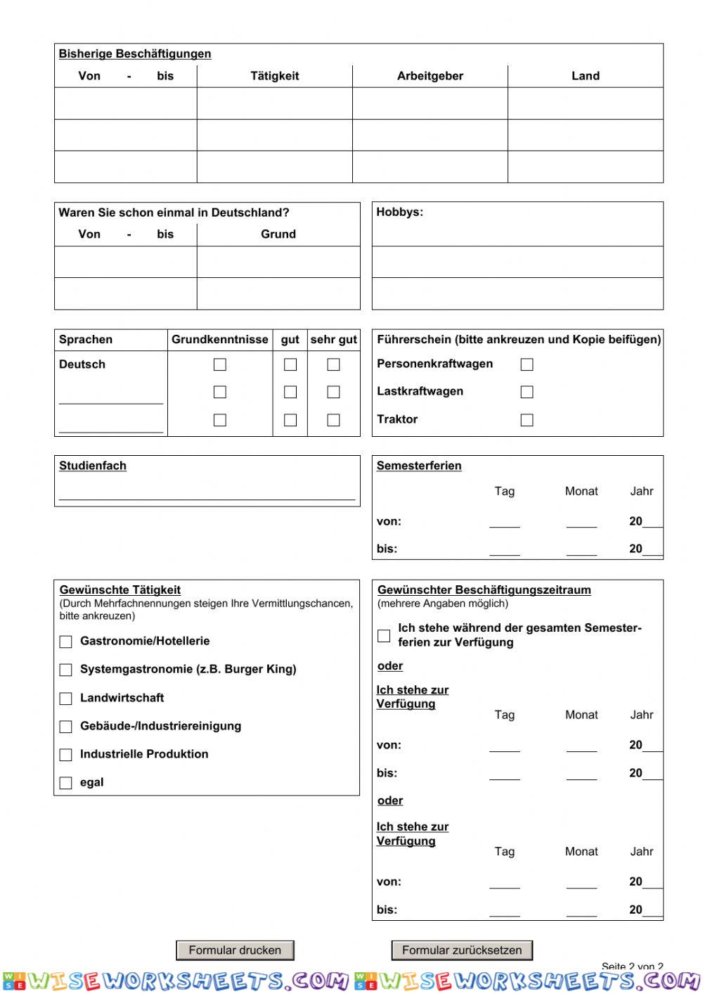 worksheet