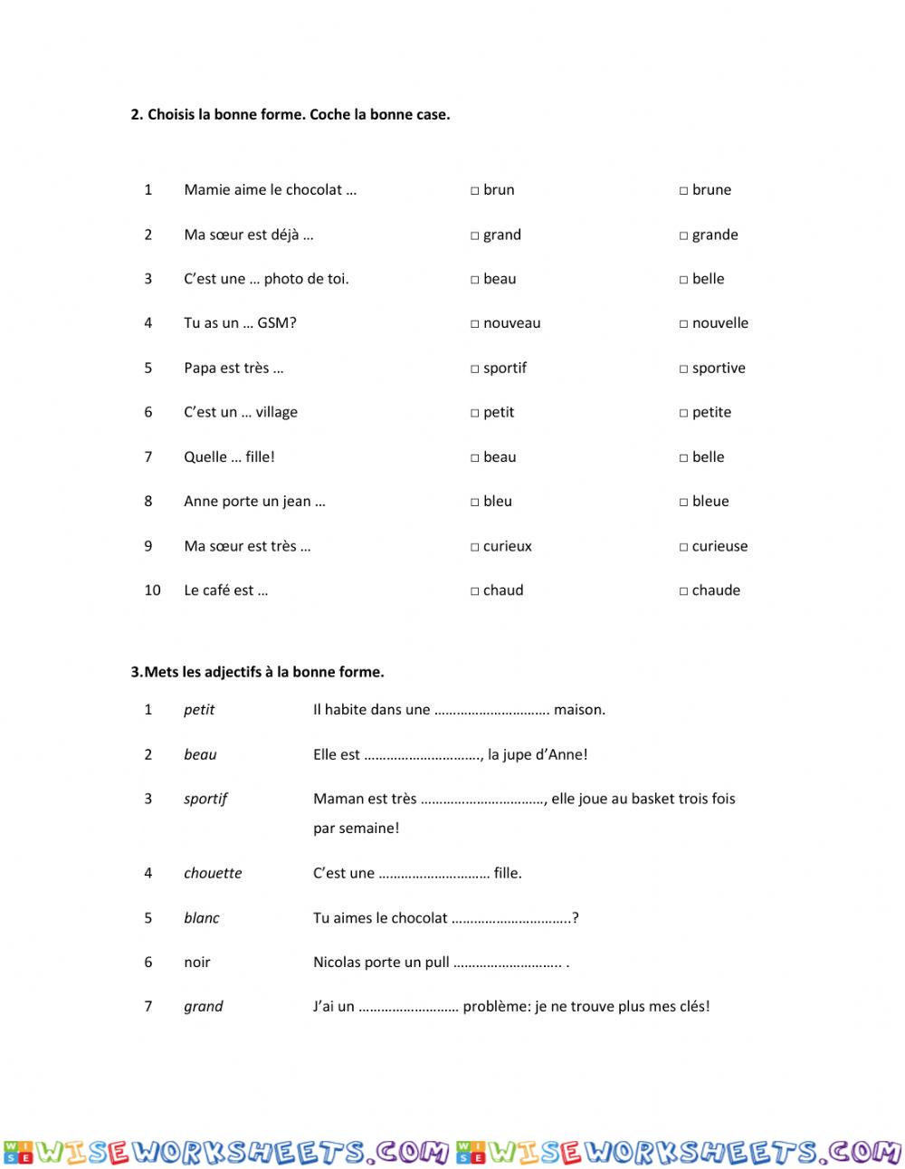 worksheet