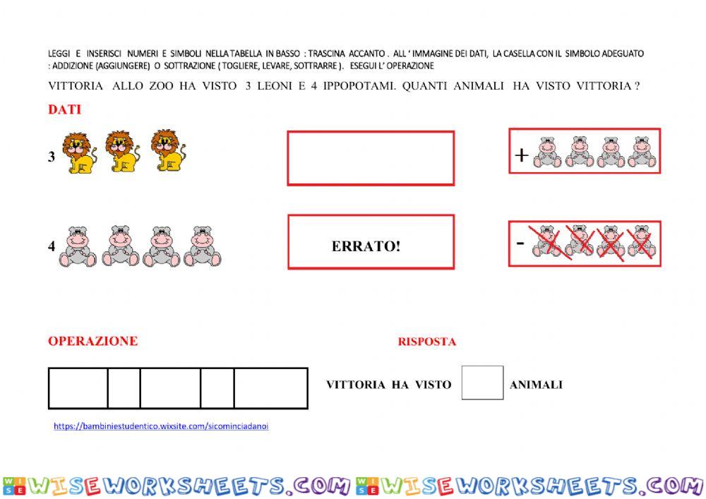 Problema : addizione o sottrazione?