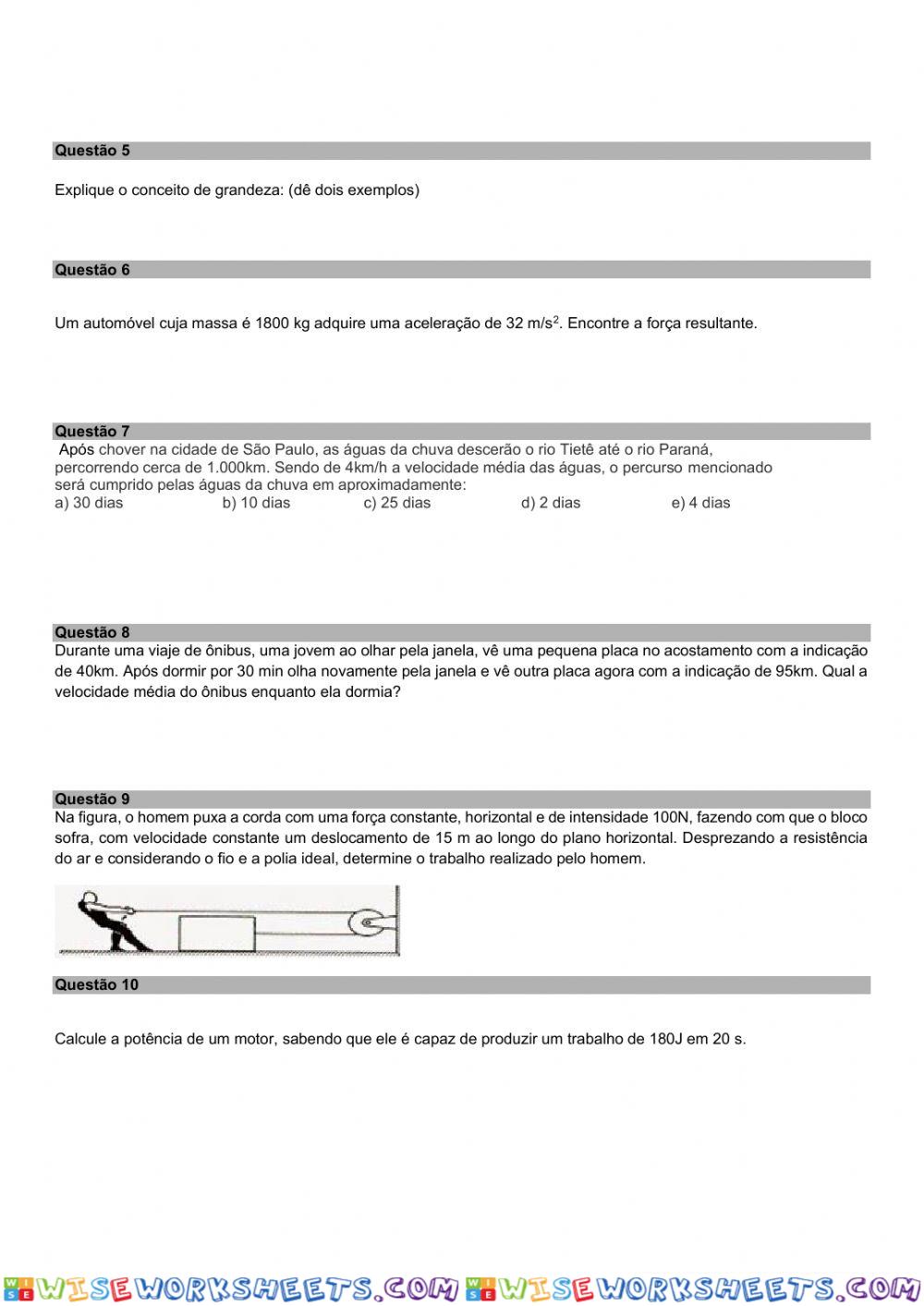 worksheet