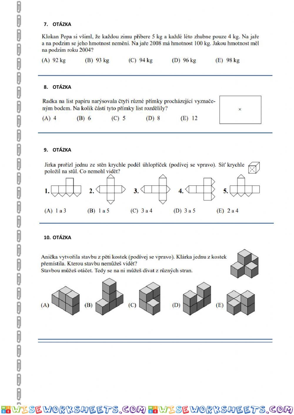 worksheet