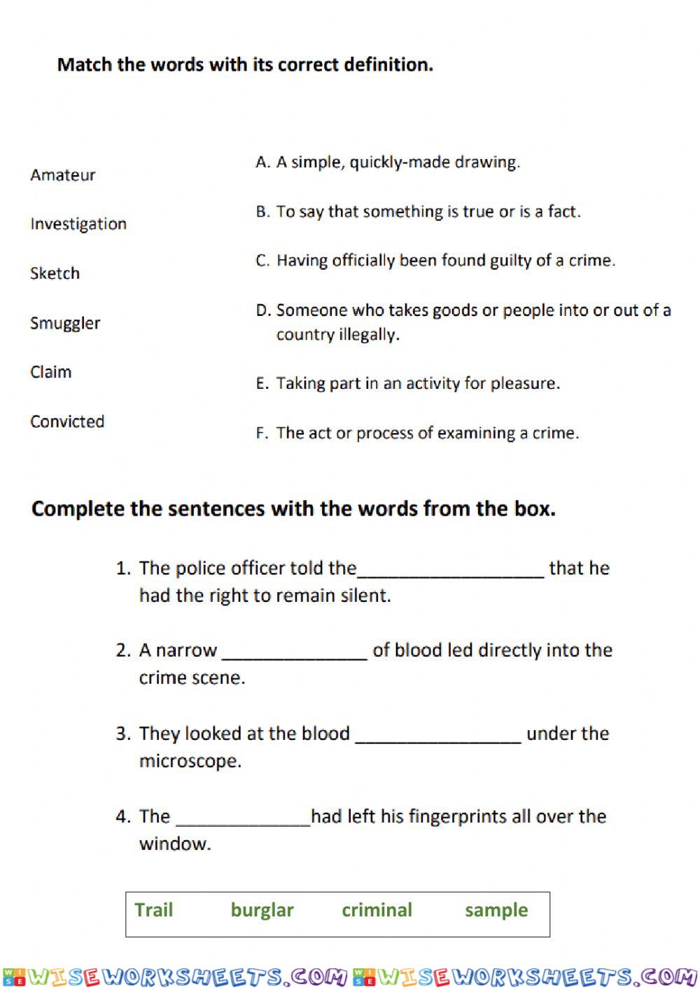 worksheet