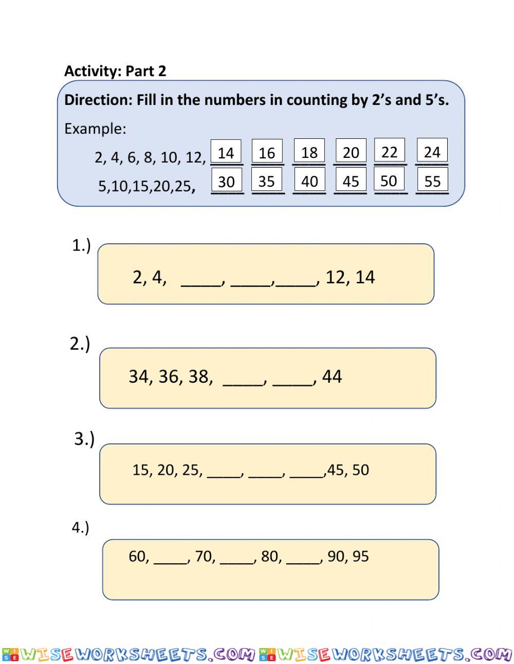 worksheet