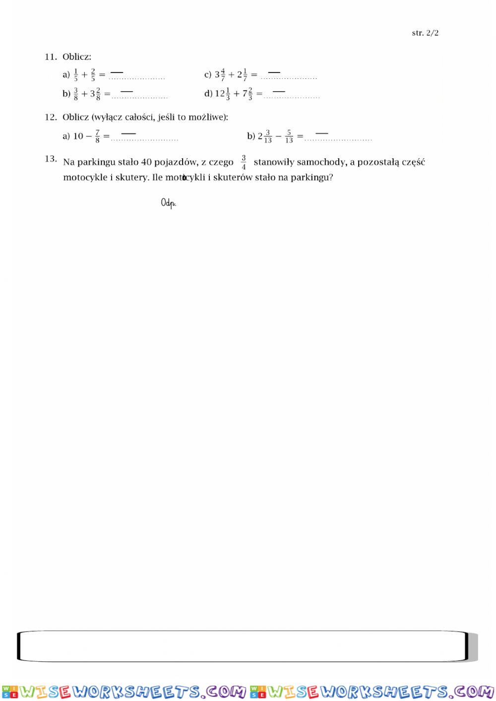 worksheet