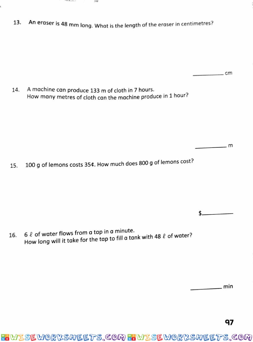 worksheet