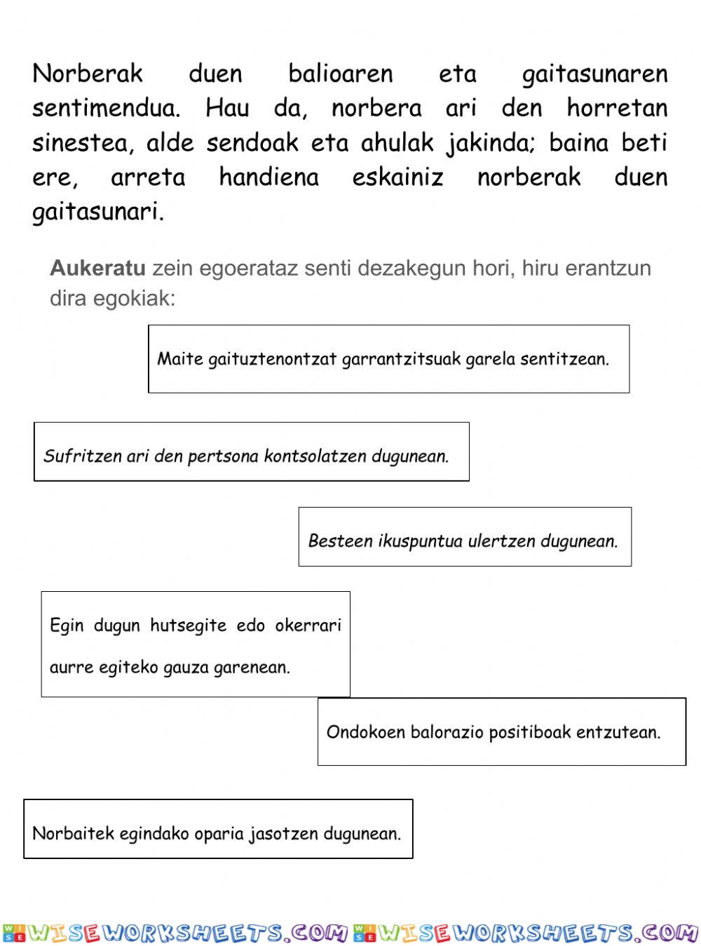 worksheet