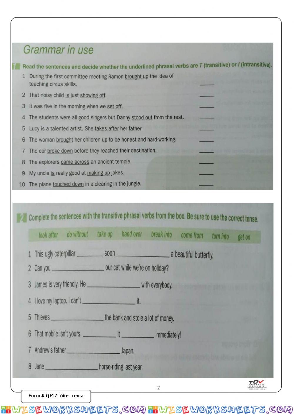 worksheet
