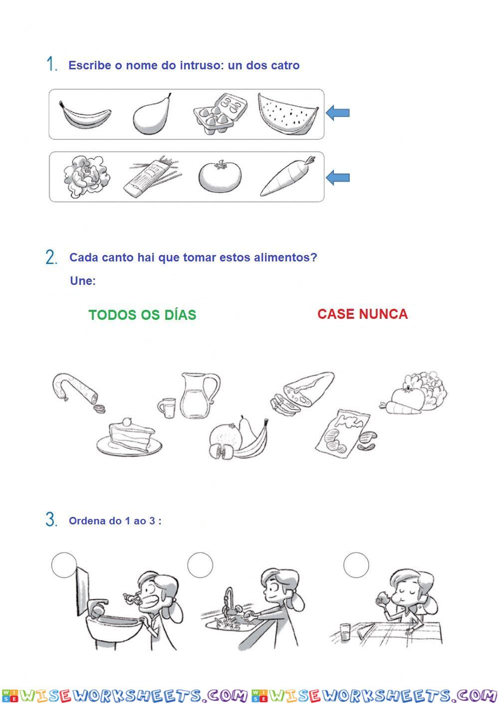 Hábitos alimentación saudable