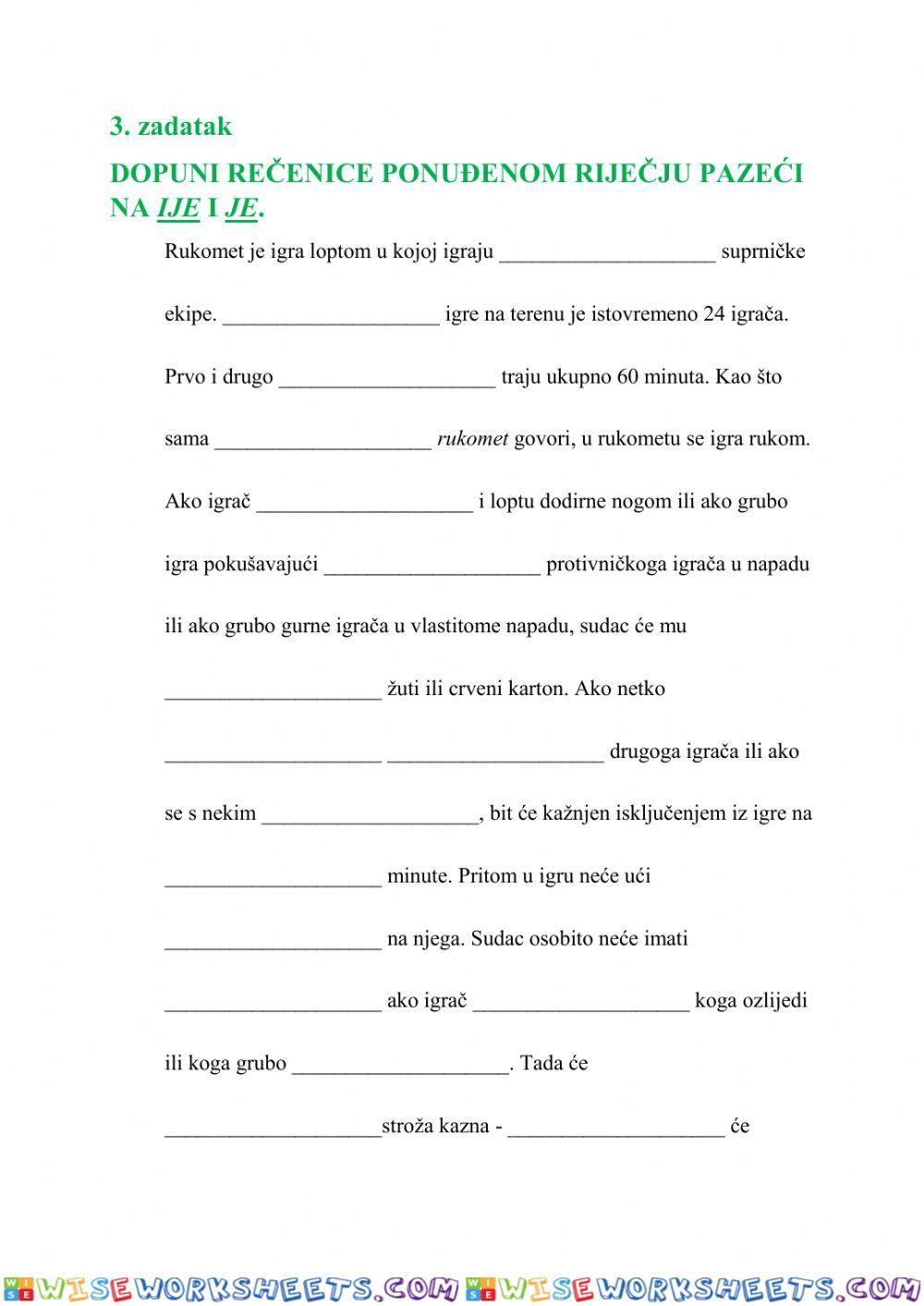 worksheet