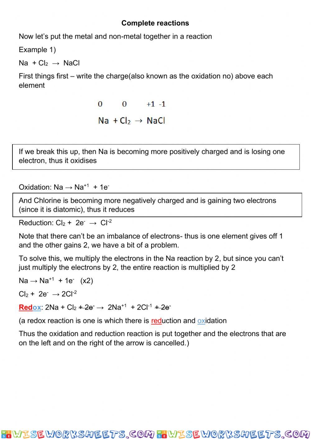 worksheet