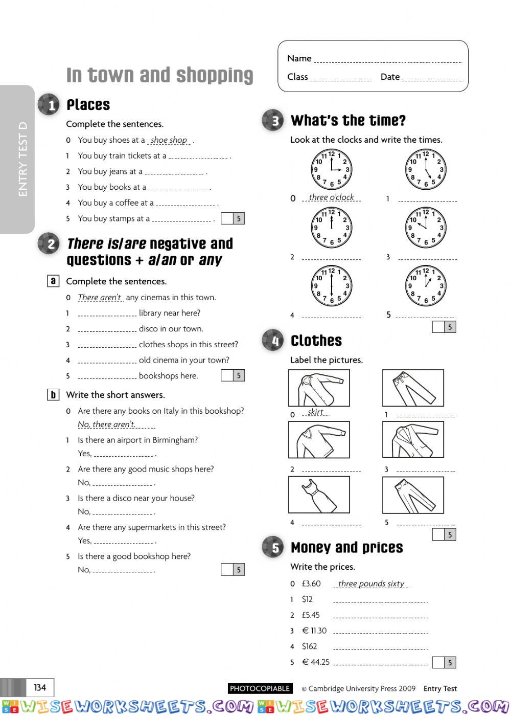 worksheet