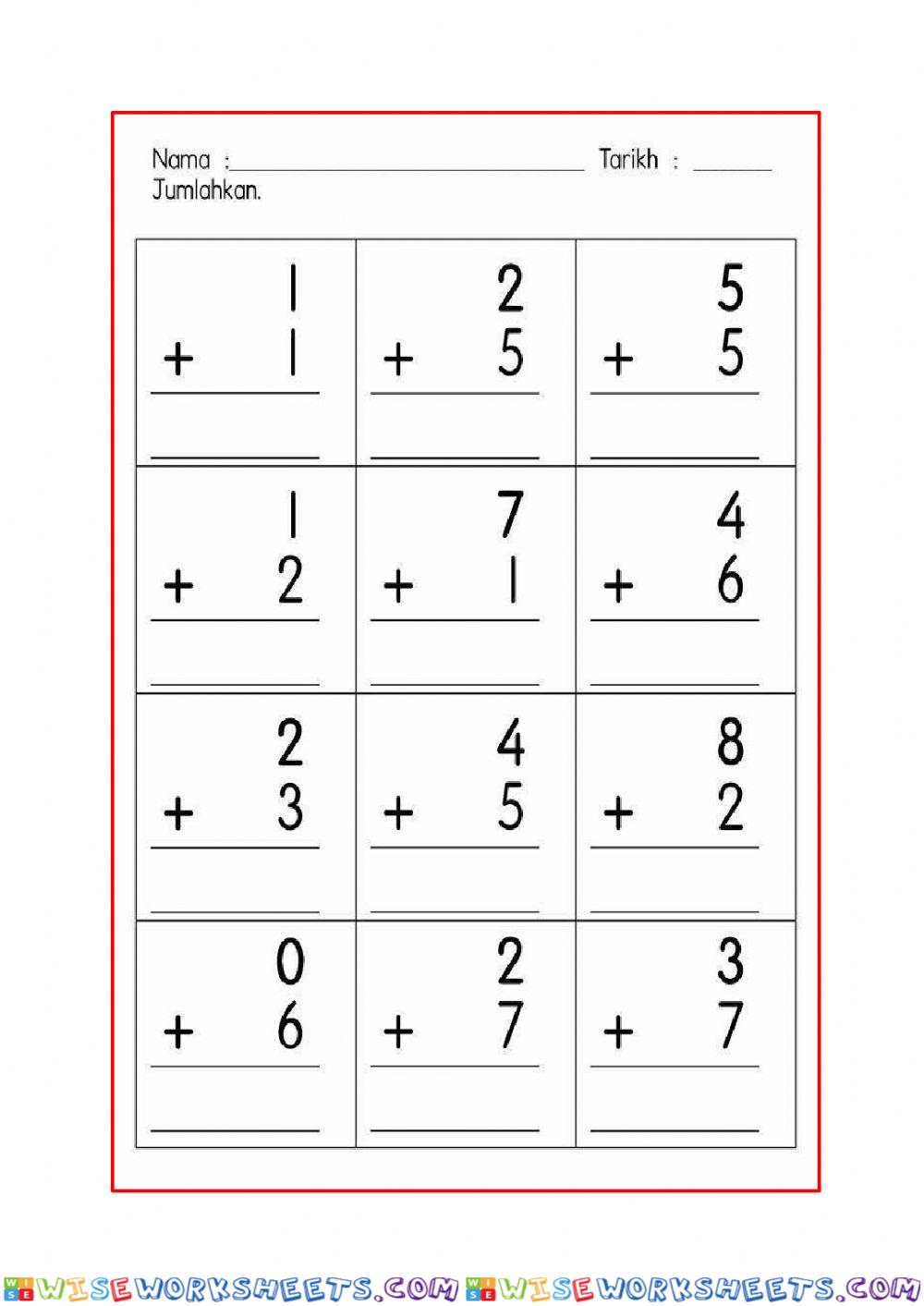 worksheet