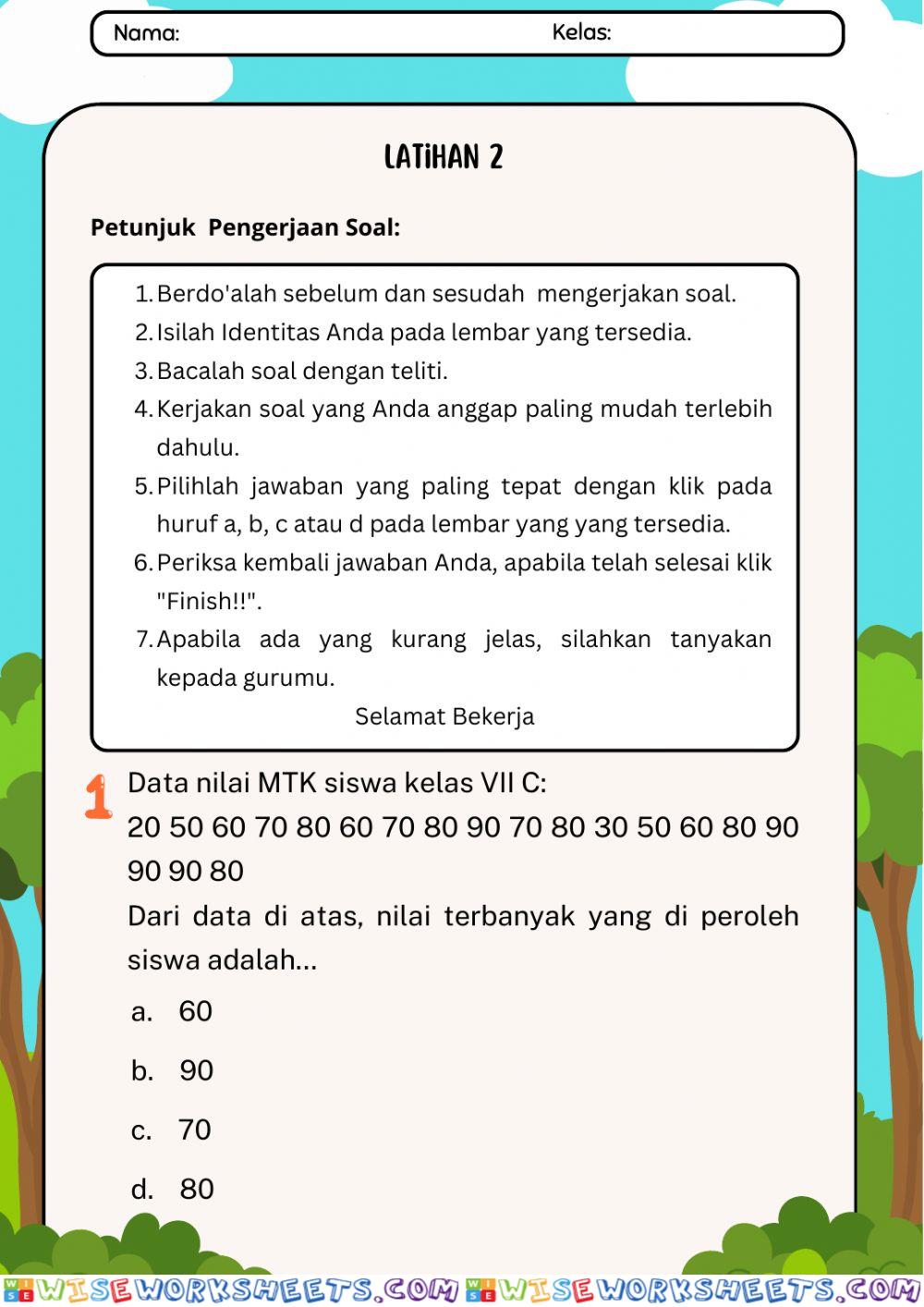 Latihan 2 (Data)