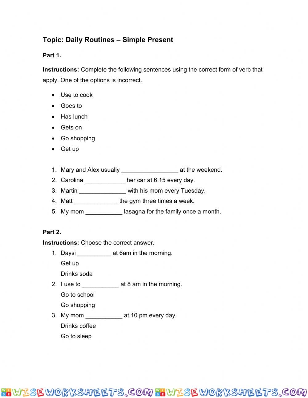 worksheet